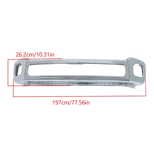 DURAFORCE Steel Chrome For Ford F-250 F-350 2011-16 Super Duty Front Lower Bumper Assembly