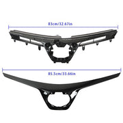DURAFORCE Plastic Black Painted Front Upper Grille NEW For Toyota Corolla SE XSE 2017-2019