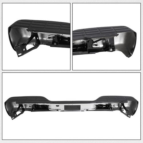 DURAFORCE Chrome Rear Step Bumper For 1999-2004 05 06 2007 Chevy Silverado GMC Sierra 1500