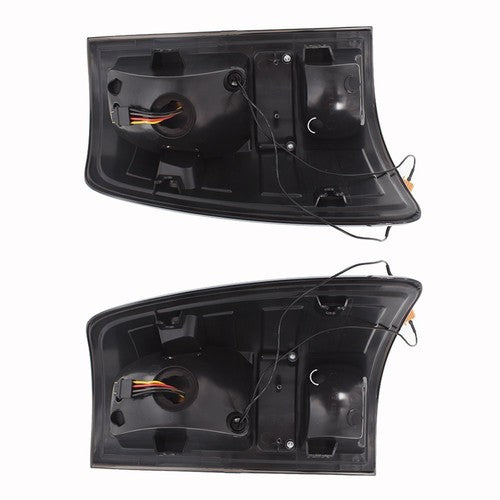 DURAFORCE Black Housing Smoked Lens Tail Lights Brake Lamps Fit For Dodge Ram 1500 09-18