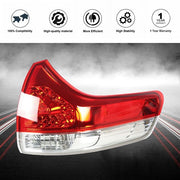 DURAFORCE Tail Light Brake Lamp Outer Red For Toyota Sienna 2011-2014 Right Passenger Side