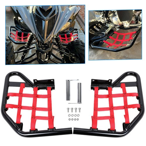 DURAFORCE Nerf Bars Side Steps Heel Guards for Yamaha Raptor 700 700R YFM700R All Years