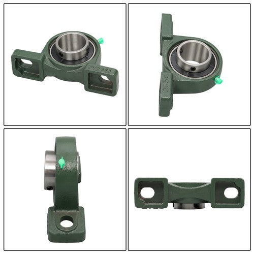 DURAFORCE 2 Pack UCP210-32 Pillow Block Mounted Ball Bearing 2" Bore Self Aligning New