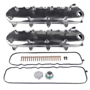DURAFORCE Polished Engine Valve Covers for Chevy Small Block LT GEN V 5.3 6.2 LT4 L83 L86