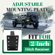 DURAFORCE 3 Position Adjustable Hitch Mount Plate 20000LBS For 2" Receiver Hitch Universal