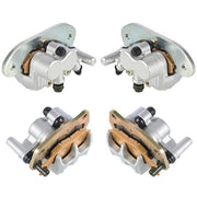 DURAFORCE Front & Rear Brake Calipers Set For Yamaha Rhino 700 YXR700 With Pads 2008-2013