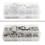 DURAFORCE Flat Washer 304 Stainless Steel Washers Assortment Set Value Kit 600 Pieces Set