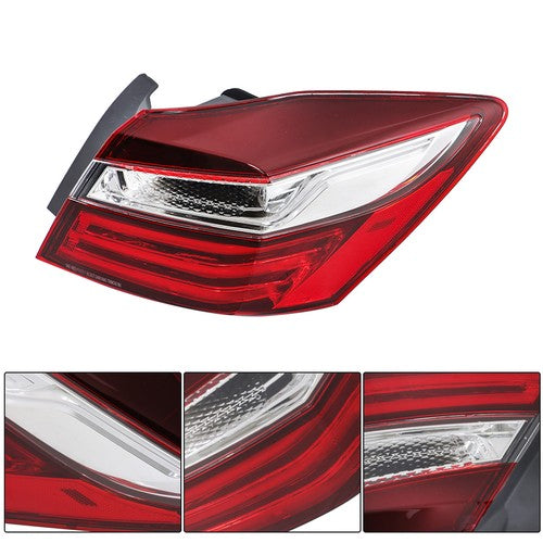 DURAFORCE Left & Right Side Tail Lamps For Honda Accord 2016-2017 Pair Tail Lights Outer