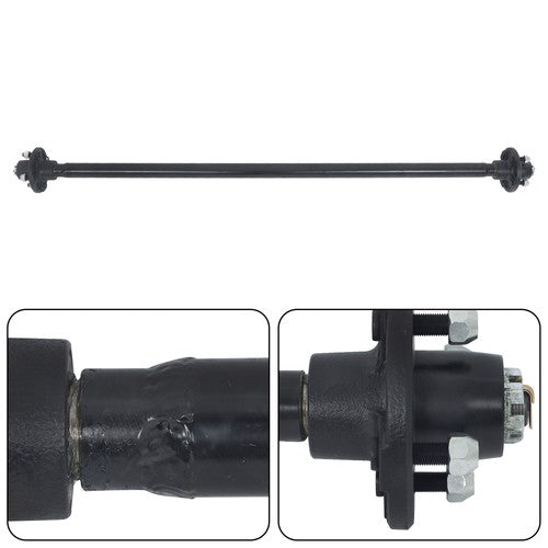 DURAFORCE 4 lug-4' 57' Hub Face Trailer Axle w/ U-Bolt Kit 2000lbs For trailers RVs trucks