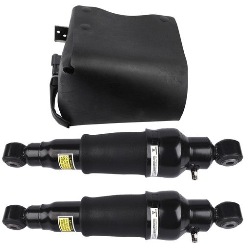 DURAFORCE 2Pcs Air Shock Absorber + 1Pc Compressor Pump Rear For Infiniti QX56 2007-2010