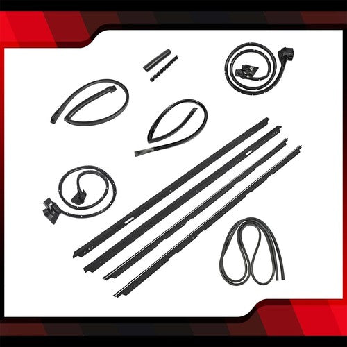 DURAFORCE Fits 83-88 Monte Carlo SS 9pc Roof Rail Window Trunk Seal Weatherstripping Kit