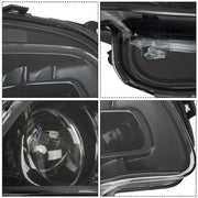 DURAFORCE Left + Right Side Front Headlights Headlamps For Jeep Cherokee 2014-2018 Clear
