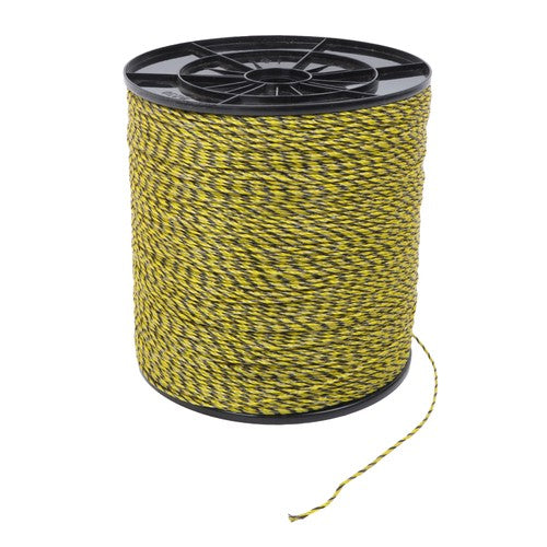 DURAFORCE Yellow and Black 5200Ft 1585m 6 Stainless Steel Strands Fence Wire 140 Pounds