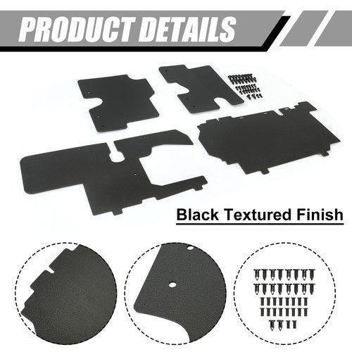 DURAFORCE Mud Guards Protection Radiator Shields Kit For Polaris General 1000 16-22