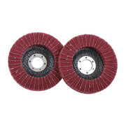 DURAFORCE 10 Pack 4-1/2 Inch Scour Flap Discs 120 and 240 Grit Grinding Sanding Discs