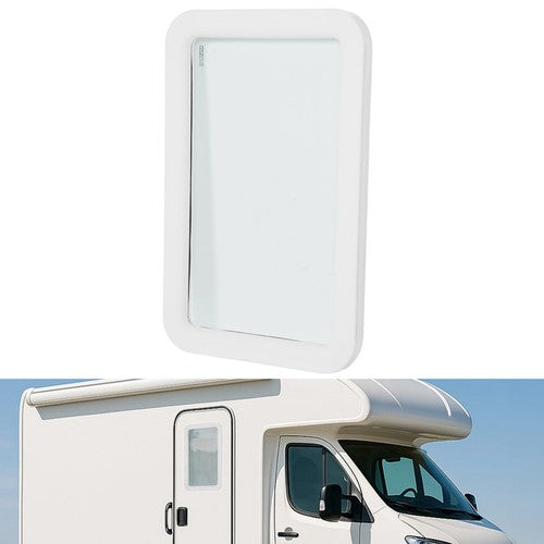 DURAFORCE Tempered Glass Entry Door Clear Window for Universal RV, Trailer, Motorhome