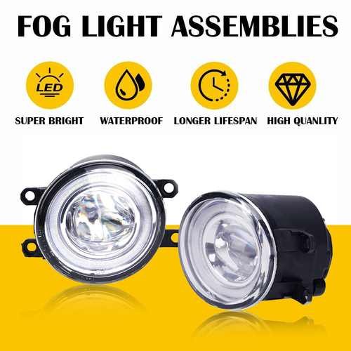 DURAFORCE Pair LED Fog Light For 2012-2014 Toyota Camry SE XSE Front Bumper Lamps w/Wiring