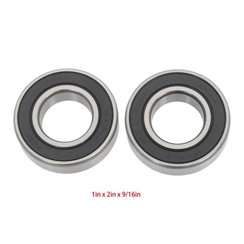 DURAFORCE 10Pcs 1641-2RS Deep Groove Ball Bearings 1In Inner Dia 2In OD 9/16In Bore Sealed