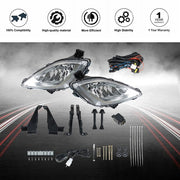 DURAFORCE Front Bumper Fog Lights Lamps+Wiring+Switch For 2011-2013 Hyundai Elantra Clear