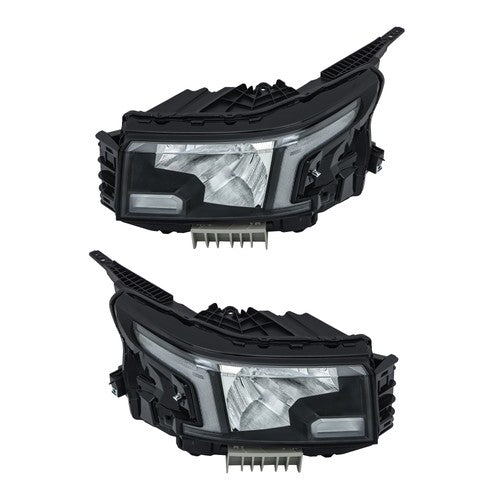 DURAFORCE Headlight Replacement Fit For Nissan Frontier 2022-2023 LH+RH Clear Lens Halogen