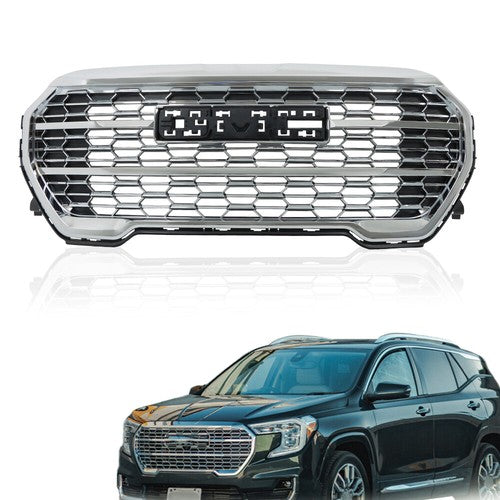 DURAFORCE Compatible For GMC Terrain 22-23 Front Bumper Grille Chrome Without Camera Hole