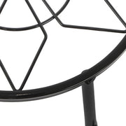 DURAFORCE 4 Pack 9inch Black Metal Plant Stands Heavy Duty Plants Holder Flower Pot Stand