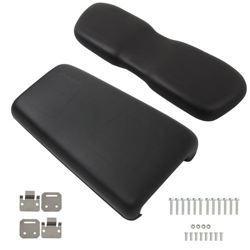 DURAFORCE NEW Golf Carts Black Front Seat Bottom + Back Cushion For Club Car DS 2000.5-Up