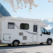 DURAFORCE 2-Piece 21" x 14" RV Windows with Mesh Screen and Trim Ring Horizontal Sliding