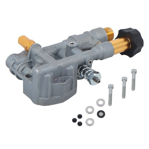 DURAFORCE 7108366 Pressure Washer Pump Manifold For 510020 & 520006 Axial Cam Washer Pump