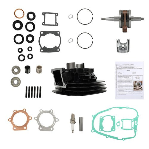 DURAFORCE Piston Cylinder Crank Motor Gasket Seal Kit For Yamaha Blaster 200 66mm 88-06