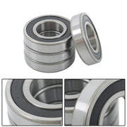 DURAFORCE 4Pcs 6208-2RS Bearings 40×80×18mm Double Rubber Seals Deep Groove Ball Bearing