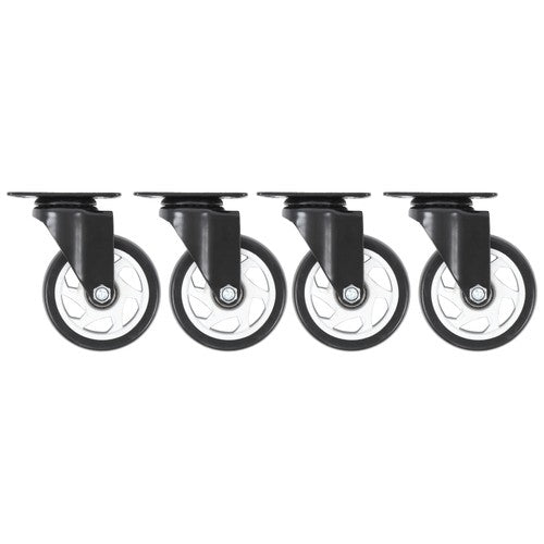 DURAFORCE Heavy Duty 4-Inch Swivel Casters - Smooth Mobility, 1200lbs Max Load - 4 Pack