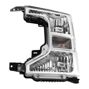 DURAFORCE 1PCS LH Headlight Assembly Fit For Ford F250 F350 F450 2020-2022 Halogen Chrome