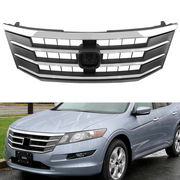 DURAFORCE Front Upper Chrome Bumper Mesh Grille for 2010-2012 for Honda Crosstour EX