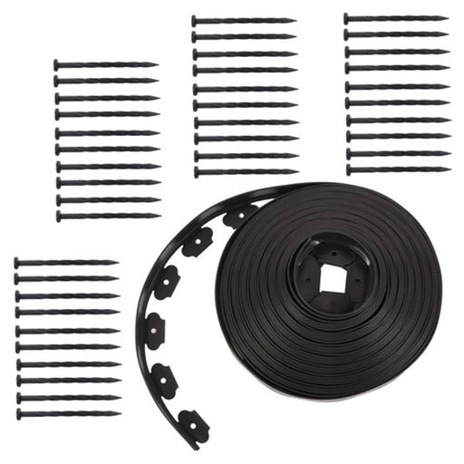 DURAFORCE Edge Lawn Border 1.7" 100'No-Dig Garden L-shaped Landscape Edging Border Kit New