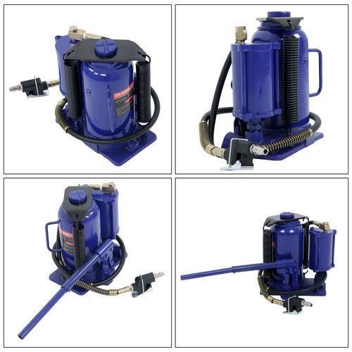 DURAFORCE 20 Ton Pneumatic Air Hydraulic Bottle Jack with Manual Hand Pump for Car Truck