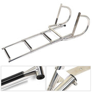DURAFORCE 3 Steps Ladder Stainless Steel in-Board Telescoping For Marine Boat Yacht New