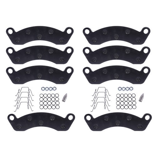 DURAFORCE 8 BRAKE PAD KIT 10K-12K AXLE FOR K71-180-00 DEXTER CALIPER 2WHEELS Semi-Metallic