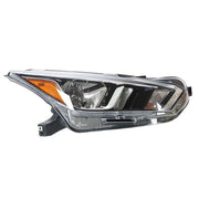 DURAFORCE Fit For Nissan Versa S SV 20-21 Headlight Right Lamps Chrome Housing Clear Lens