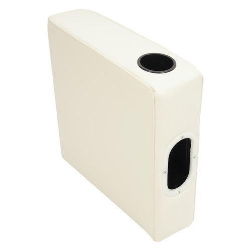 DURAFORCE Pontoon Arm Rest Left White Seating Boat #8WD110-204 w/ Cup Holder
