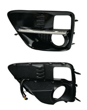 DURAFORCE LED Fog Lights & Covers Daytime Running Light DRL For 2015-2017 Subaru WRX STI
