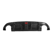 DURAFORCE Carbon Fiber Rear Bumper Diffuser Lip & Spoiler Wing Fit 2014-2017 Infiniti Q50