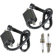 DURAFORCE For 1987-2000 Yamaha Motorcycle VIRAGO 535 XV535 2Pcs Ignition Coil & Spark Plug