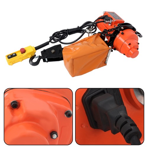 DURAFORCE 2200lbs Electric Chain Hoist 110V 10ft Lifting Height,10ft Wired Remote Control