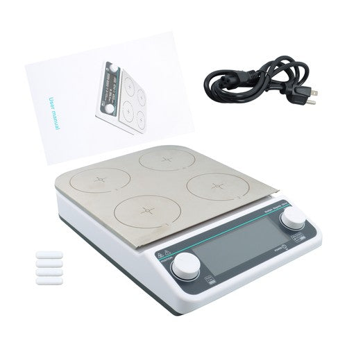 DURAFORCE 4 Position Magnetic Stirrer Multiple Magnetic Stirrer 50-1200 RPM Heating