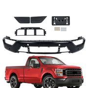 DURAFORCE Durable Front Chrome Bumper Grille License Plate 5PCS For Ford F150 2021-2023