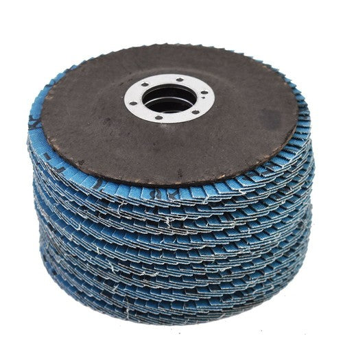 DURAFORCE 10 PACK 4-1/2" X 7/8" 120 GRIT PREMIUM ZIRCONIA FLAP DISC SANDING GRINDING New