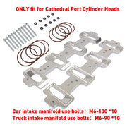 DURAFORCE For 551316 Cathedral Port Cyl Head to Rectangle Port Intake Manifold Adapters