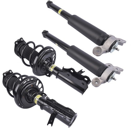DURAFORCE 2 Front Strut & Spring Assys + 2 Rear Shock Absorbers For Chevy Malibu 2016-2023