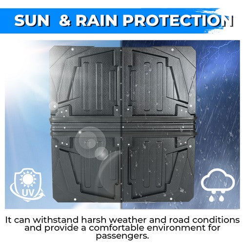 Black UTV Hard Top ABS Roof for Polaris Ranger Crew 800 2010-2014